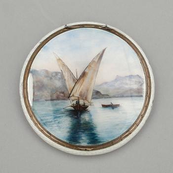 DOSOR, 5 st, bl.a. silver och emalj, 1800/1900-tal.