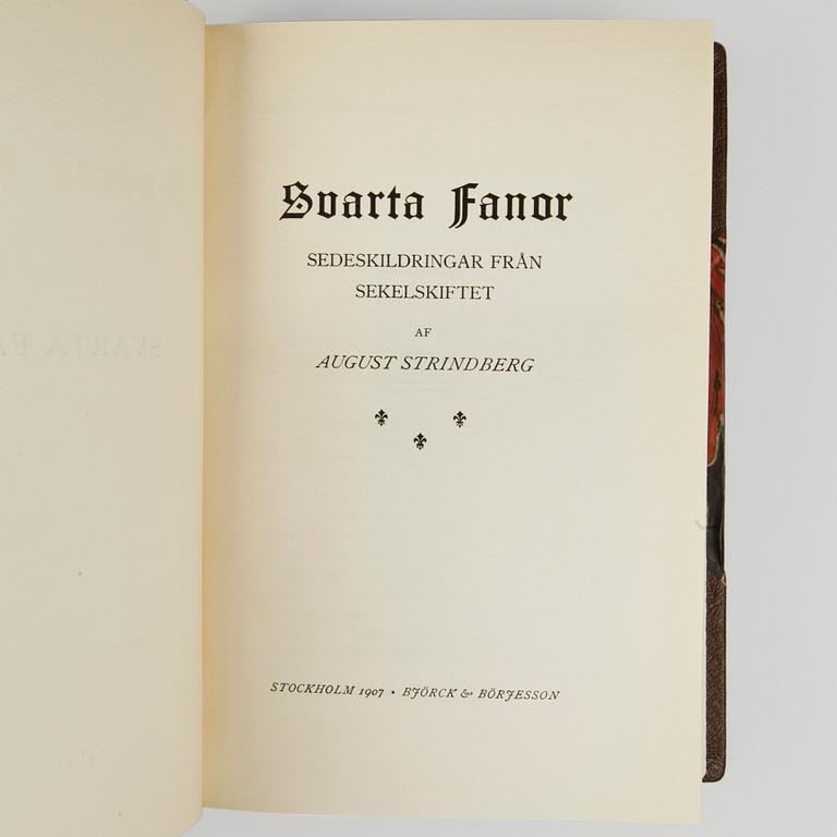 BOK, "Svarta fanor" av August Strindberg, Stockholm 1907.