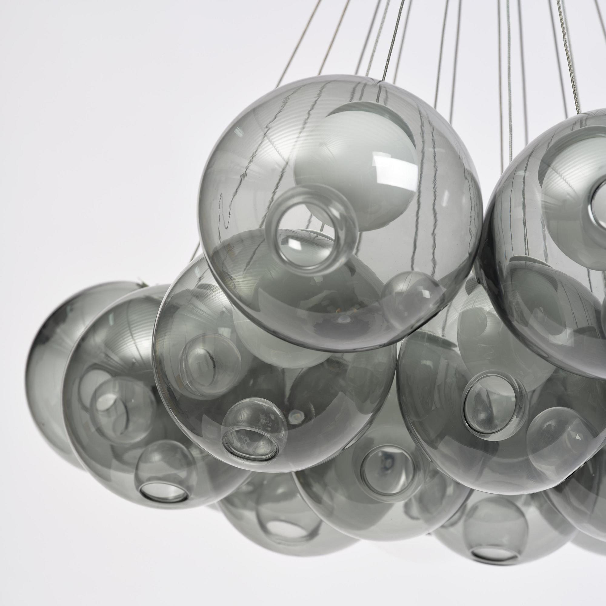 Omer Arbel, taklampa, "Cluster 28.19", Bocci, Italien, 2014.