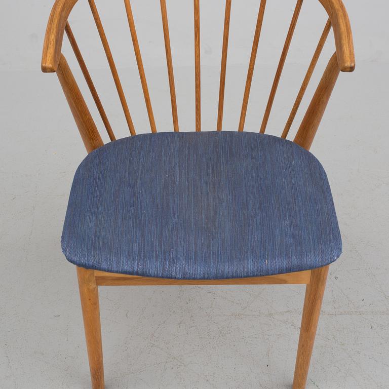 A Helge Sibast oak "No 8" armchair from Sibast Furniture, Danmark, 1950/1960-tal.