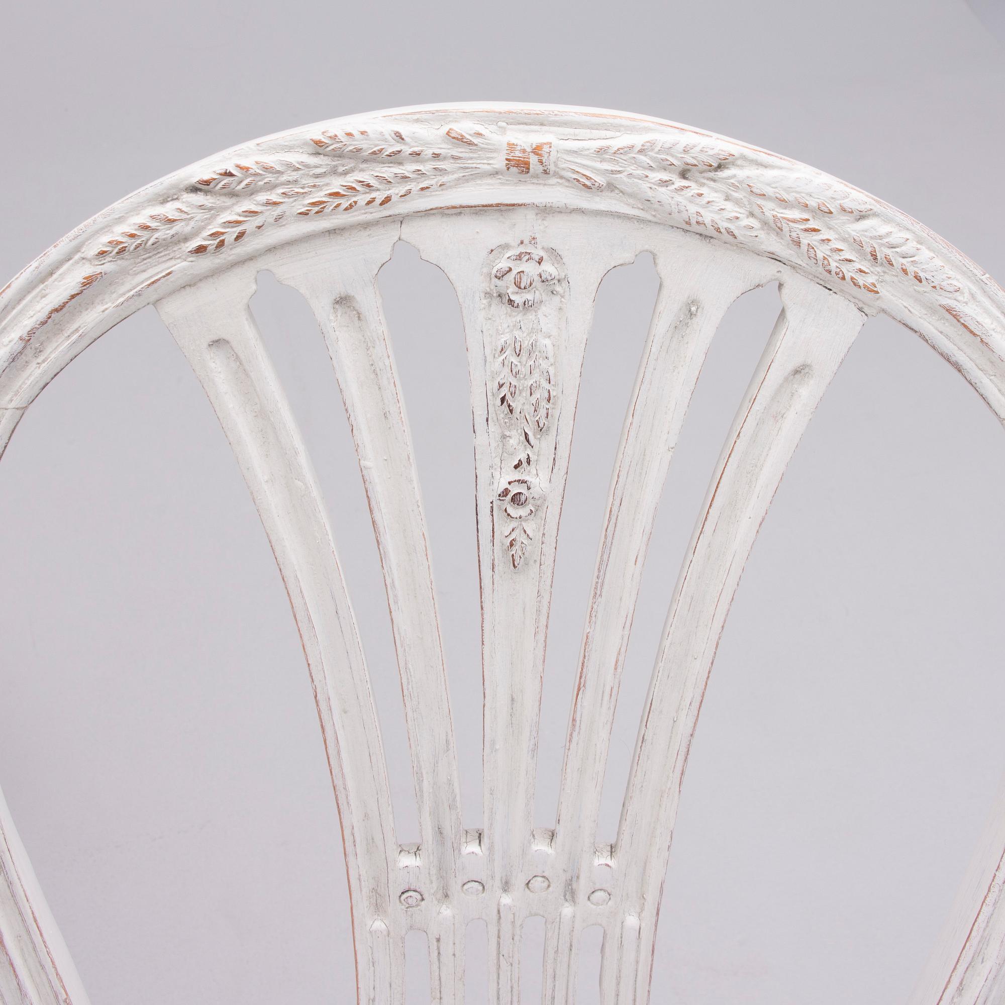 STOLAR, ett par, gustavianska, Johan Erik Höglander (mästare i Stockholm 1777-1813).