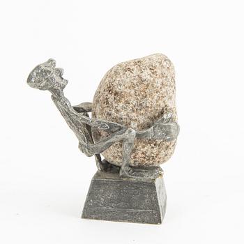 Henry Gustafsson, skulptur, "Lyftet",Vimmerby, signerad, 1994.