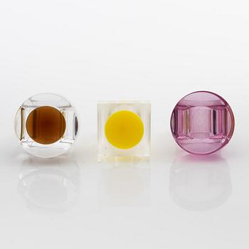 Siv Lagerström, three rings, acrylic plastic, 1970s.