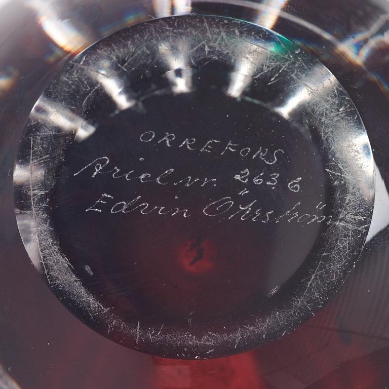 Edvin Öhrström, vas, ariel, Orrefors 1968.