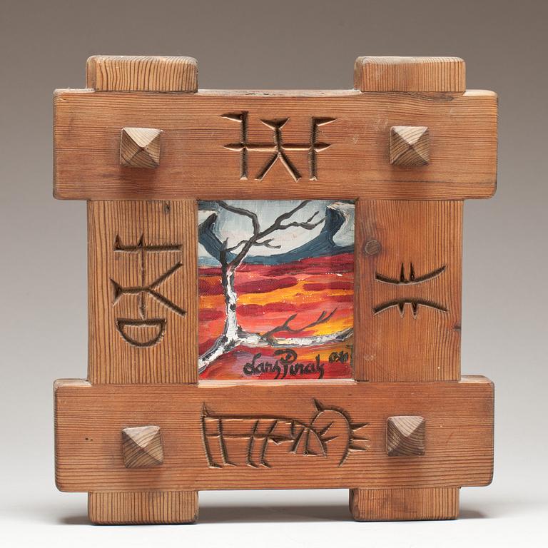 LARS PIRAK, olja på pannå, signerad.