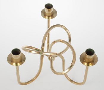 KANDELABER, mässing, "Vänskapsknuten", Josef Frank för Svenskt Tenn,