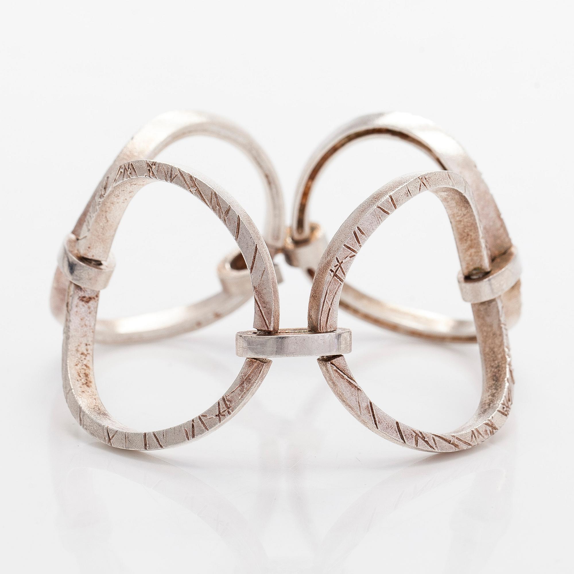 Zoltan Popovits, bracelet, silver, Lapponia 2009.