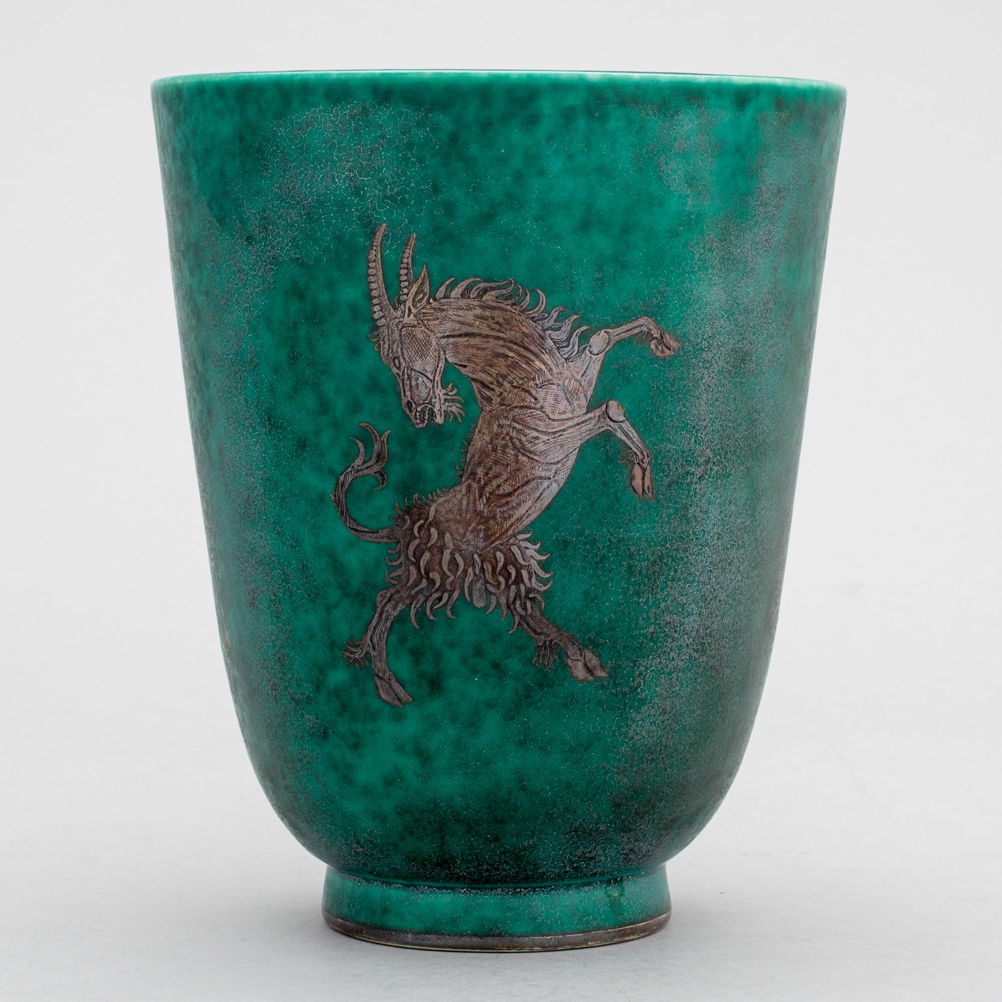 WILHELM KÅGE, vas, stengods, "Argenta", Gustavsberg.