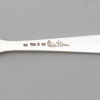 Wiwen Nilsson, a set of 32 pcs of luncheon silver flatware, Lund, Sweden 1956-69.