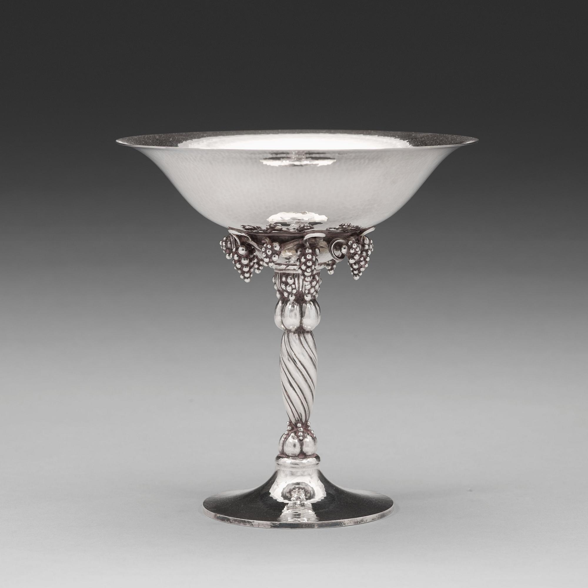 Georg Jensen, A Georg Jensen sterling 'grape-bowl', Copenhagen post 1945, design nr 263B.