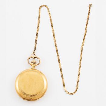 Orion, pocket watch, 18K gold, hunter, 51 mm.