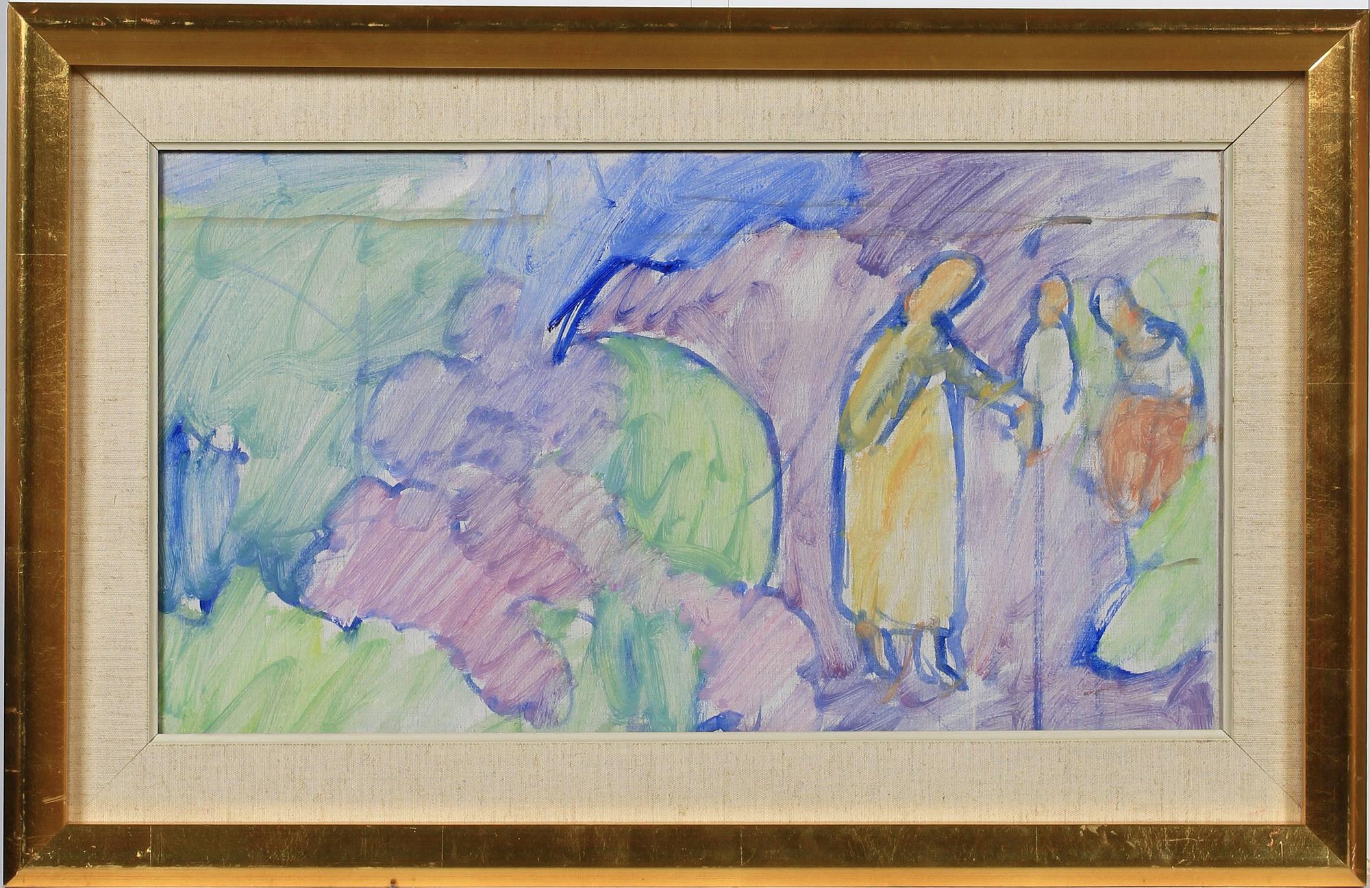 HILDING LINNQVIST, olja på duk. 1900-tal.