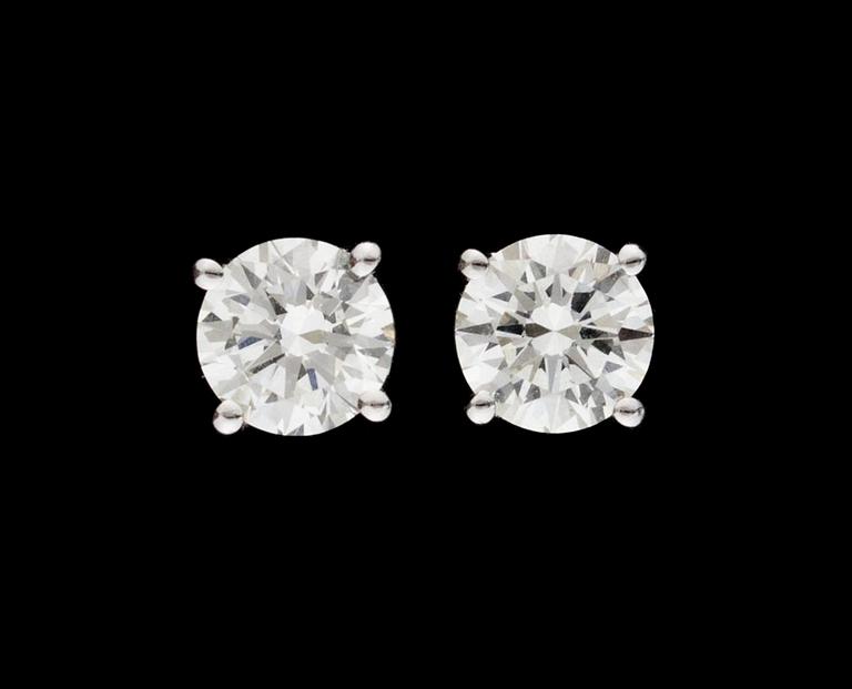 DIAMANTÖRHÄNGEN, vitguld.