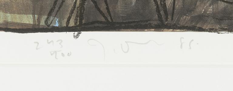 Jim Dine, offset, signed and dated 1985, numbered 243/400.