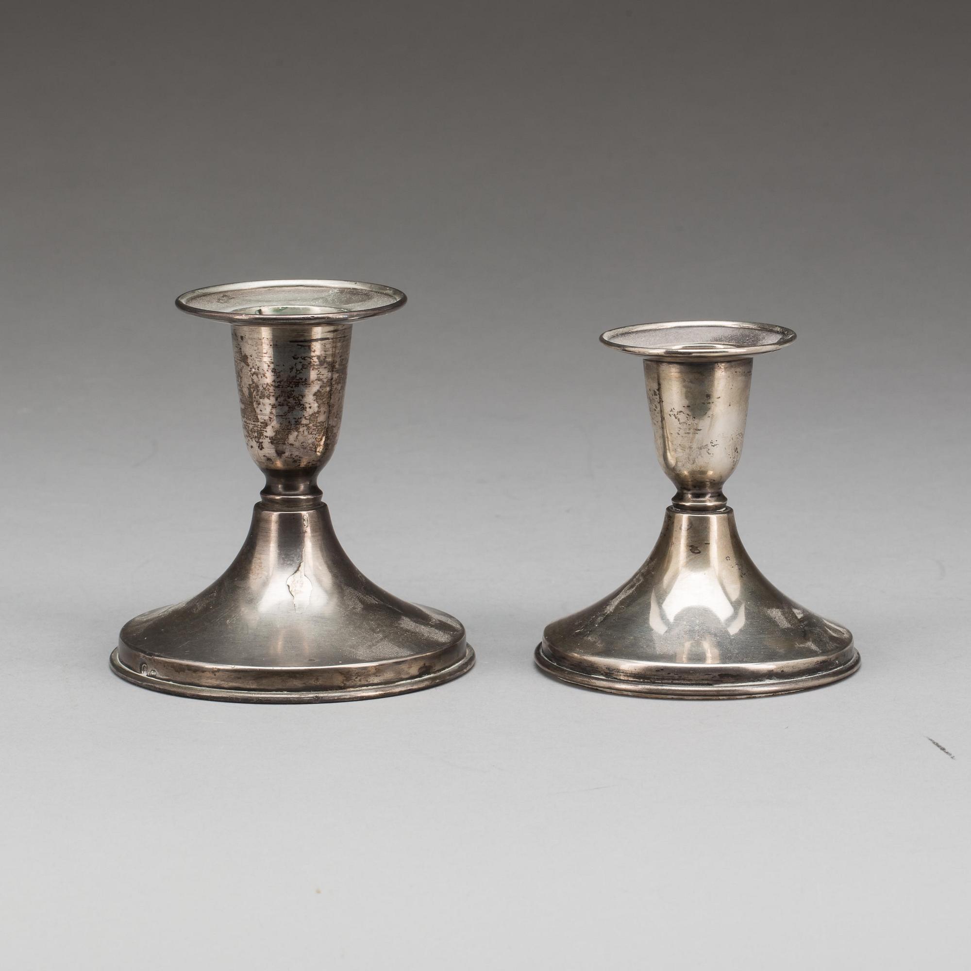 LJUSSTAKAR, 2 st, silver, Porto, Portugal.