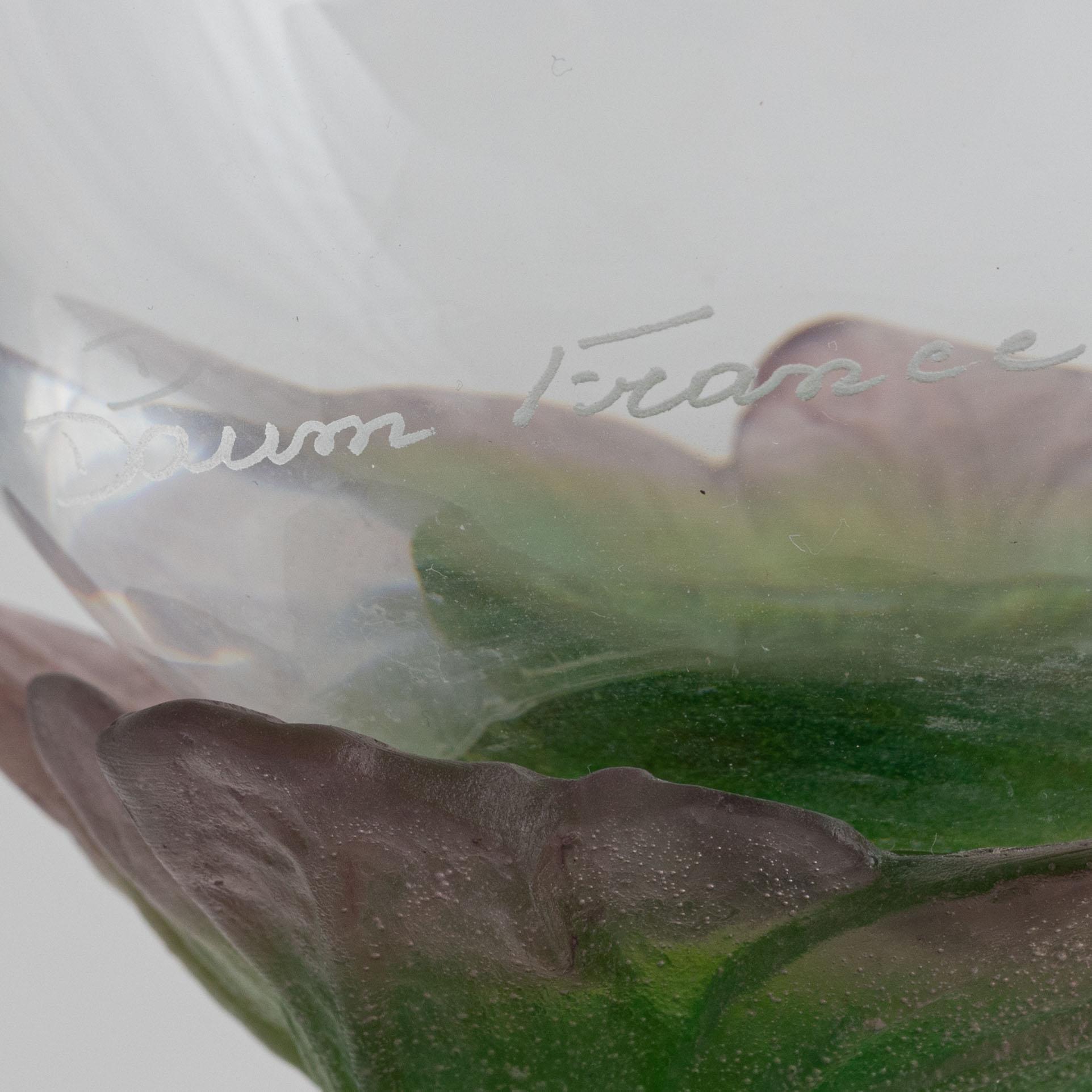 Carafe, glass, Daum, France, latter half of the 20th century.