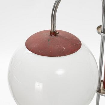 A 1930's Art Déco ceiling lamp.