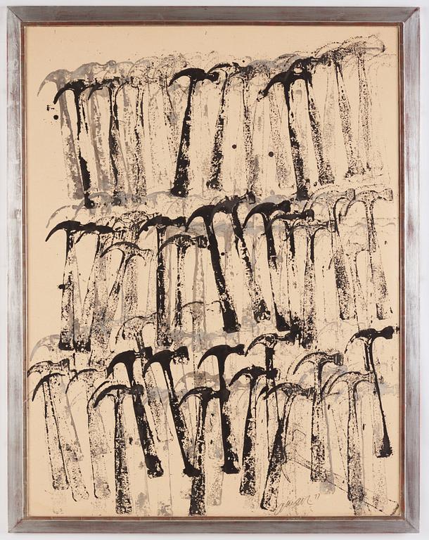 Arman (Armand Pierre Fernandez), Composition with hammers.