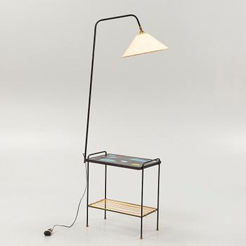 Golvlampa med bord, 1950-tal.