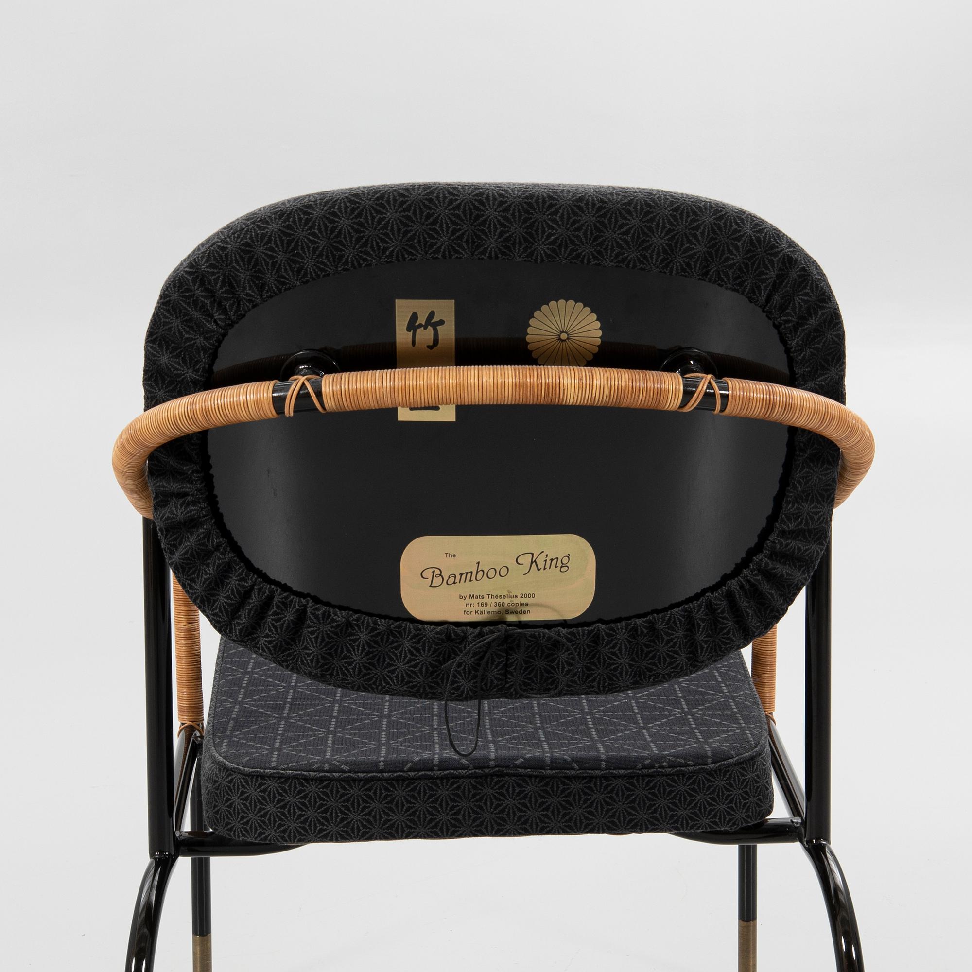 Mats Theselius, Armchair, "Bamboo king", Källemo AB, Värnamo, 169 /360.