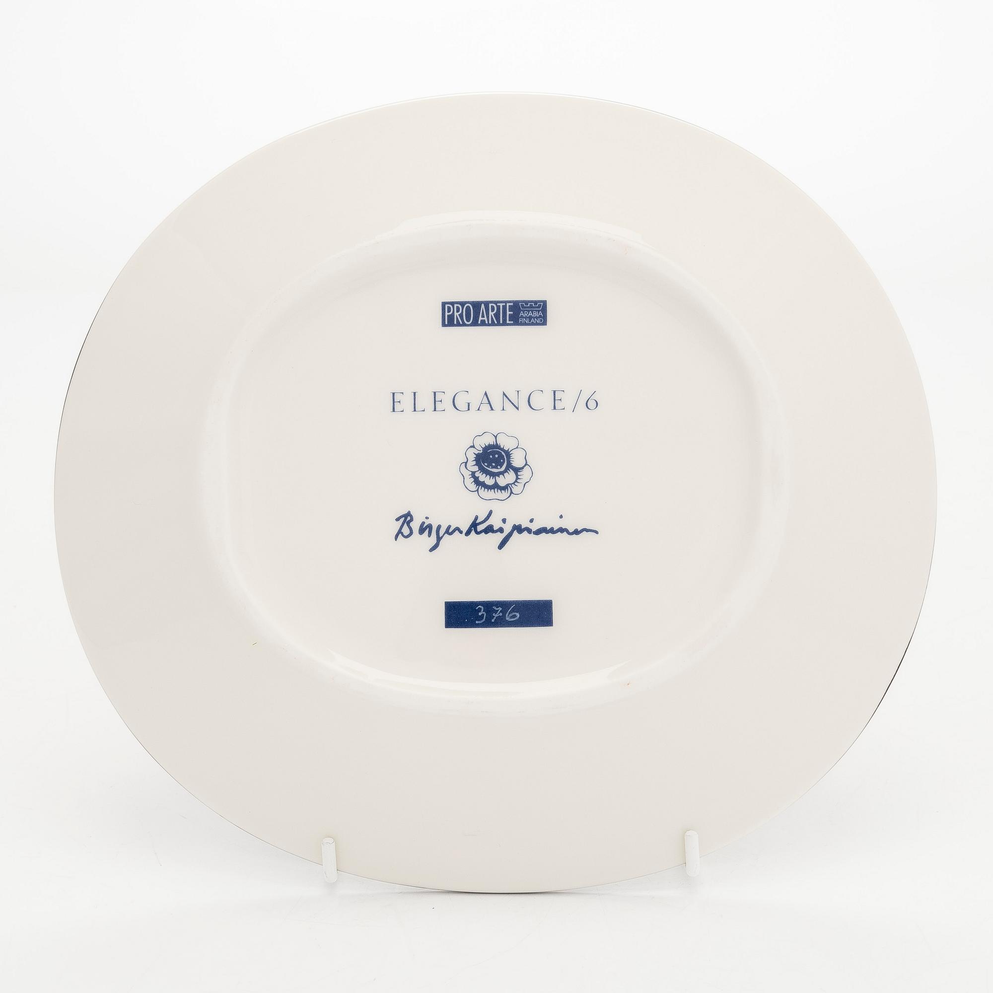 Birger Kaipiainen, vati, posliini, "Elegance/6", numeroitu 504. Pro Arte, Arabia.