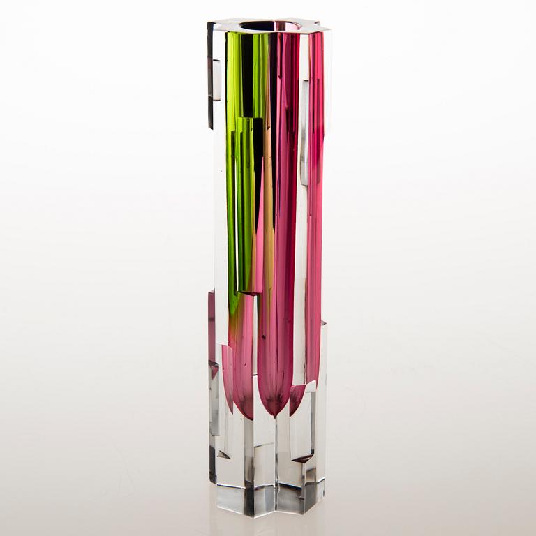 HELENA TYNELL, MALJAKKO, "Revontuli", signeerattu Helena Tynell, Riihimäen Lasi Oy.