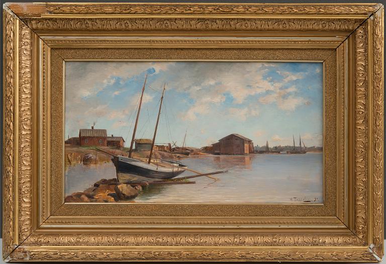 Woldemar Toppelius, "MOTIF FROM KATAJANOKKA HELSINKI".