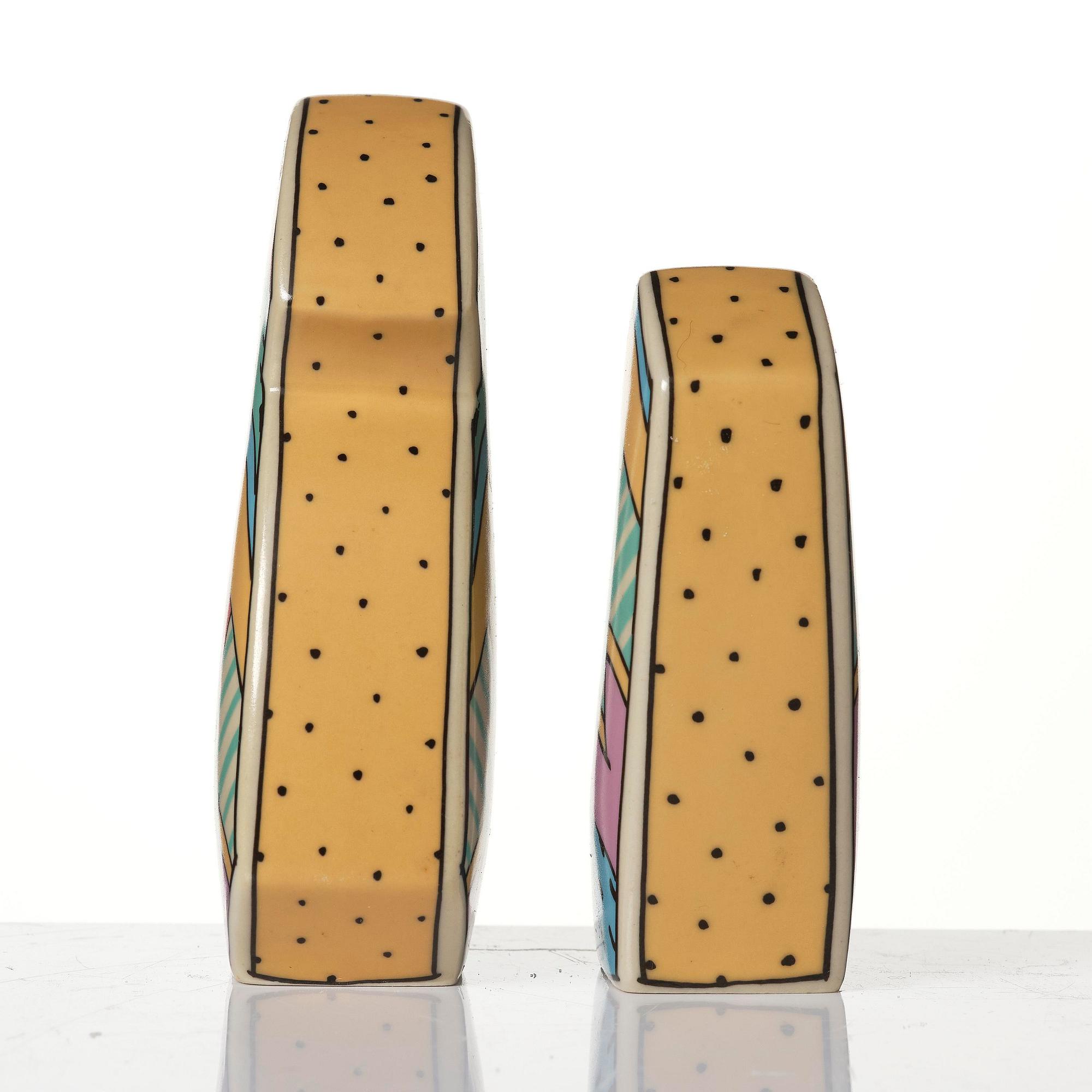 Dorothy Hafner, a 47-piece "Flash" ceramic dinner service, Rosenthal, Germany, post 1984.