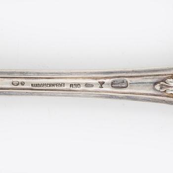 36 pieces of silver cutlery, Vienna, Austria, early 20th Century and GAB MEMA, Eskilstuna, 2007-08.