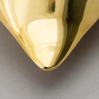 TAPIO WIRKKALA, bird, goldplated bronze.