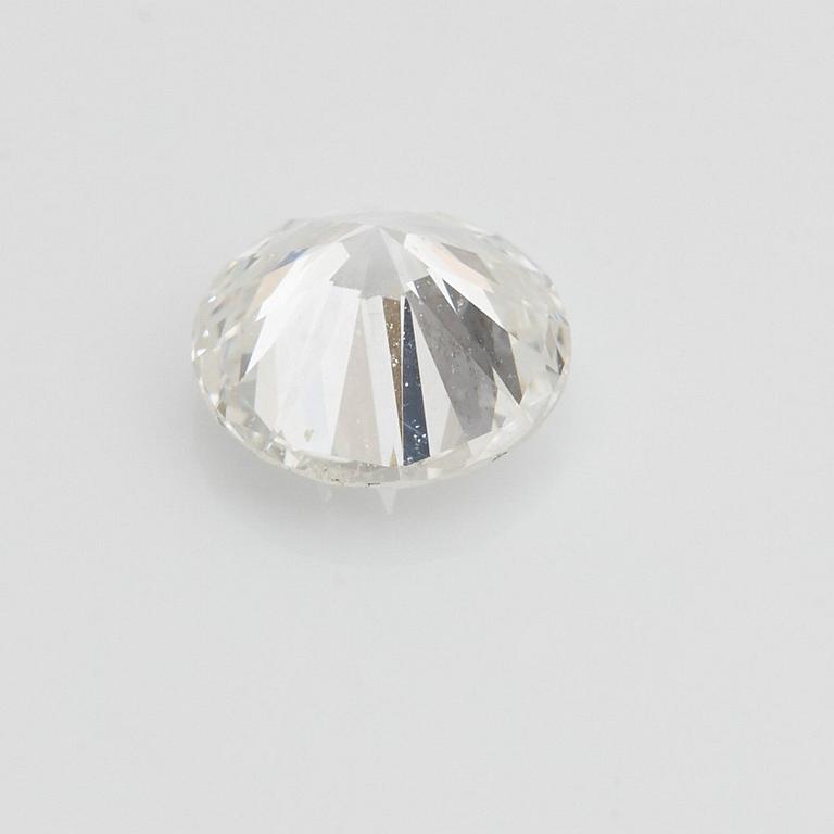 En lös rund briljantslipad diamant vikt 0.55 ct kvalitet ca D/E if.