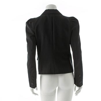 SONIA RYKIEL, a black cottonblend suit jacket.