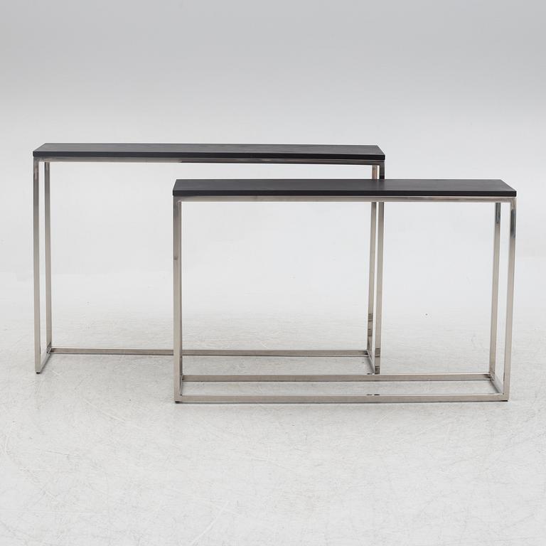 A est of two side tables, Rivièra Maison, contemporary.