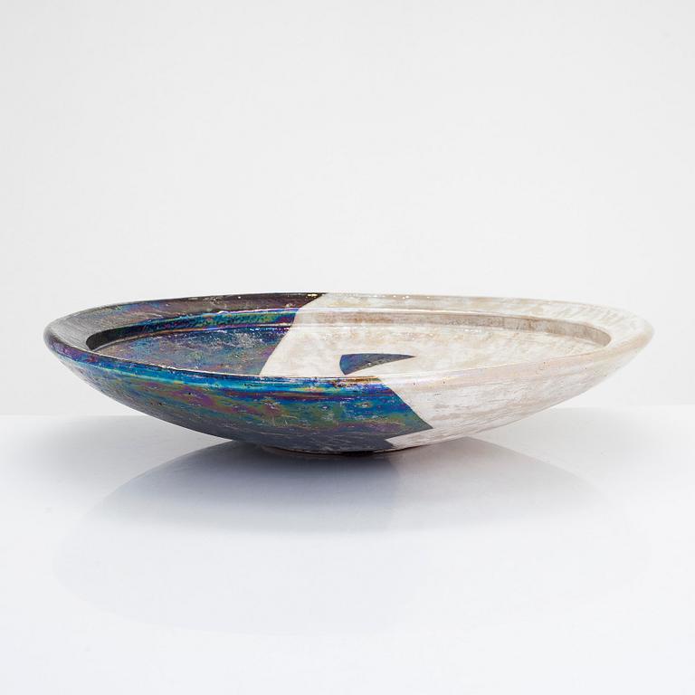 Åsa Hellman, fat, stengods, signerad Åsa Hellman Finland, 1980-tal.