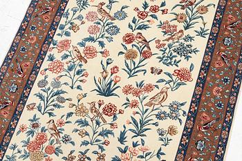 An Isfahan rug of 'Hunting' design, signed Seirafian (Ali Seirafian), c.166 x 109 cm.
