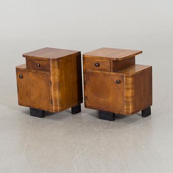 A PAIR OF NIGHT STANDS MID 20TH CENTURY,.