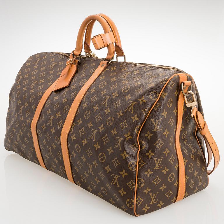 LOUIS VUITTON, Keepall 55 Bandouliere WEEKEND BAG.