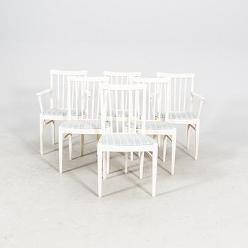 Carl Malmsten, a seven piece dining suite, model 'Herrgården', Åfors Möbelfabrik.