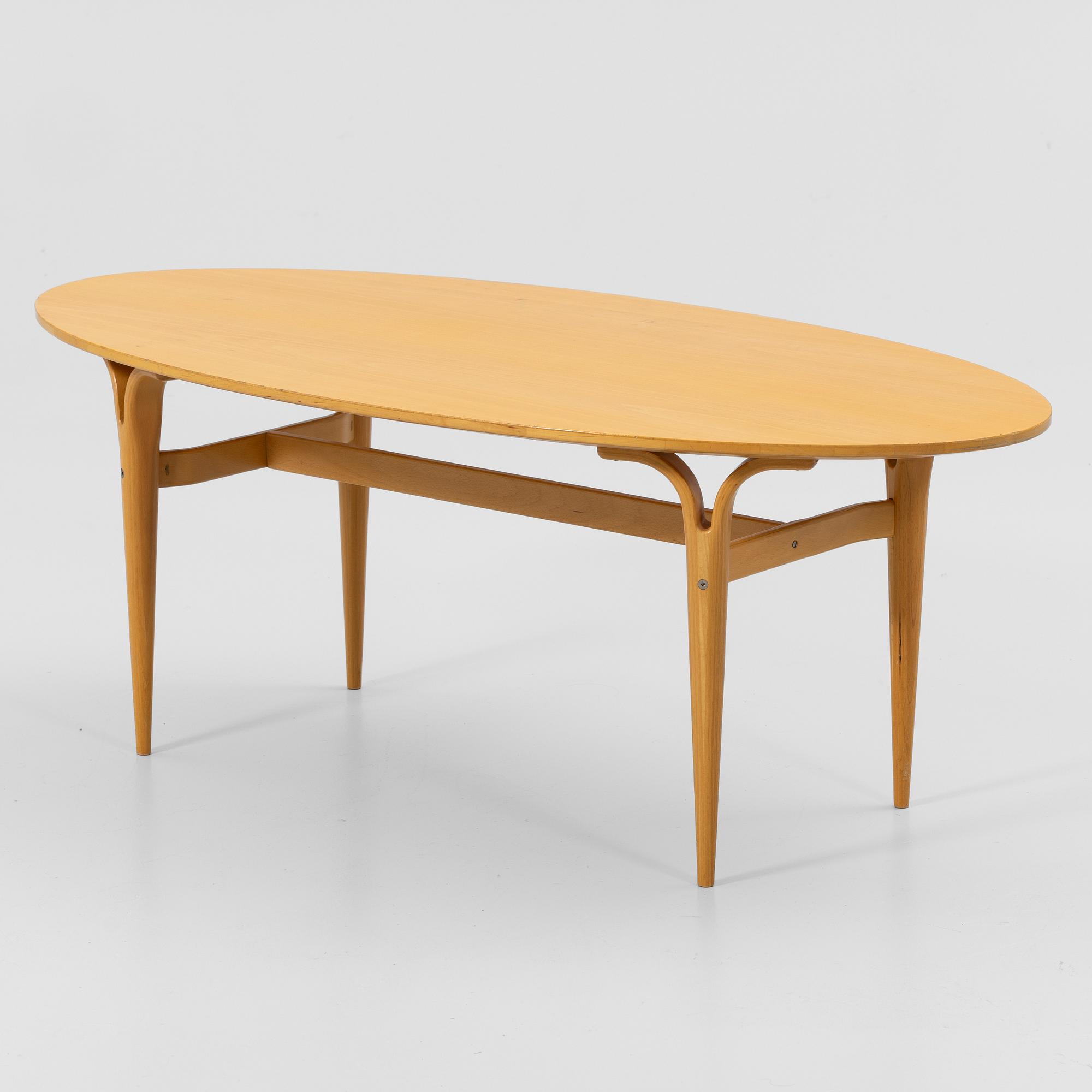 Bruno Mathsson, & Piet Hein, coffee table, Mathsson International, Värnamo.