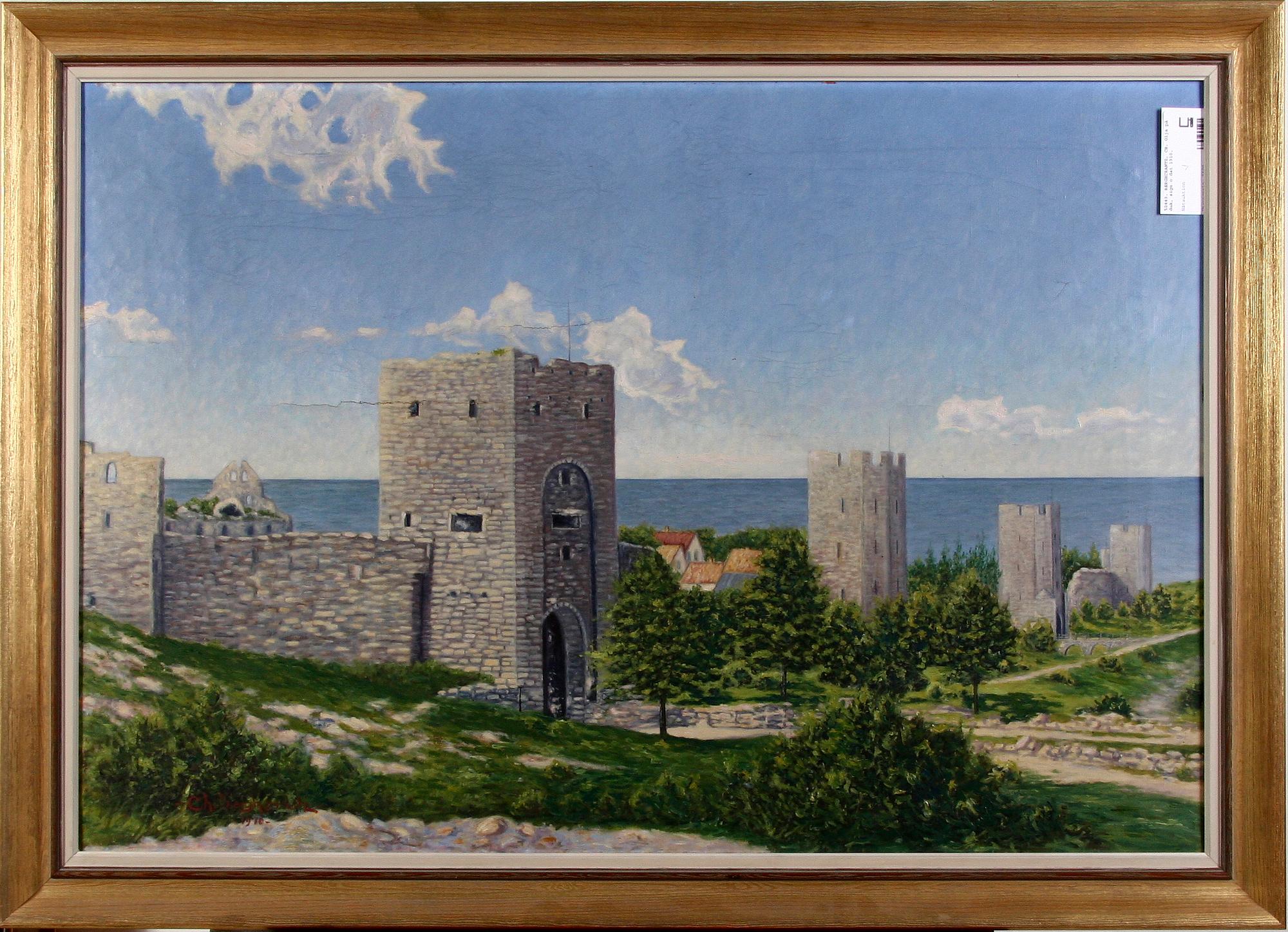 BERGHCRANTZ, CH. Olja på duk, sign o dat 1910.