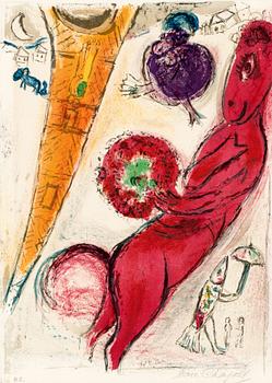 315. Marc Chagall, "La Tour Eiffel à l'âne".