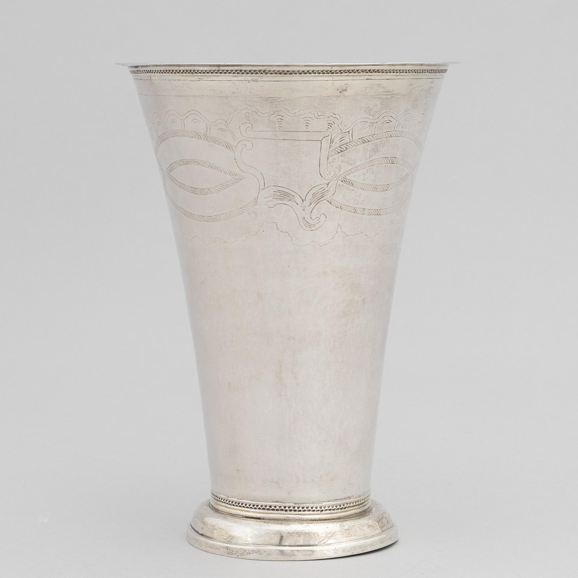 Lorenz Hell, a silver beaker, Alingsås, 1797.