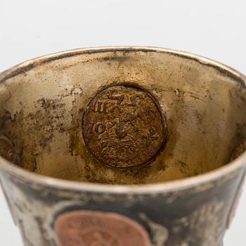 Pikari, kuparikolikoilla, leimaamaton, Ruotsi 1730-luku.