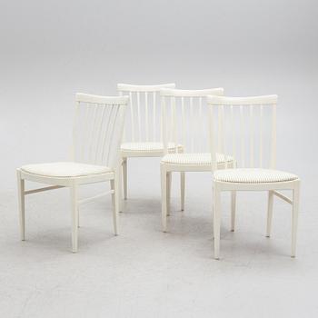 Carl Malmsten, chairs, 4 pcs, "Herrgården", Bodafors, 1961.