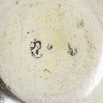 Delvis förgylld silver bägare, möjligen Strasbourg, mitten 1700-tal et.