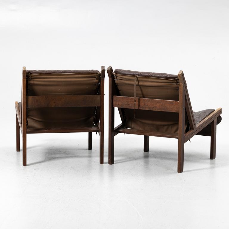 Torbjørn Afdal, Sofa, two-part, "Hunter" model, Stranda Industri A/S for Bruksbo, Norway, 1960s/70s.