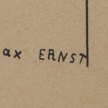 MAX ERNST, lithograph printed signature.