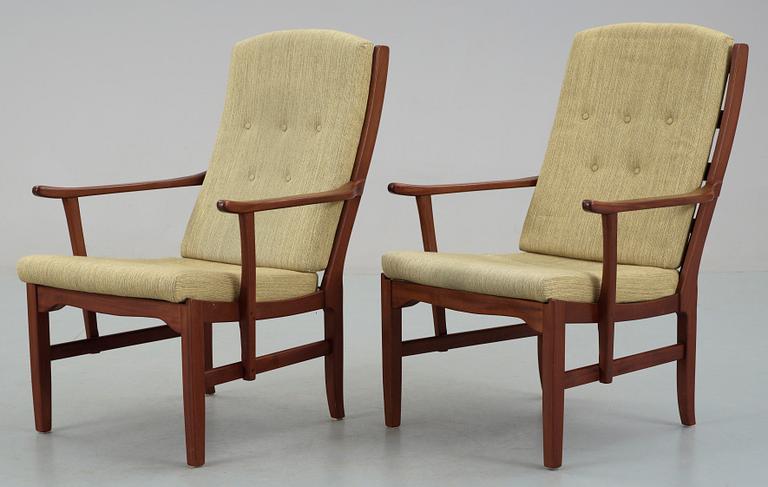 FÅTÖLJER, ett par, "Ulfåsa", Carl Malmsten, Bodafors.