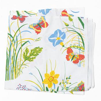 A collection of textiles, as well as a bag, Firm Svenskt Tenn.