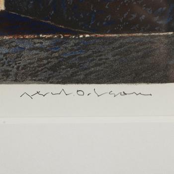 AXEL OLSON, färglitografi, signerad och numrerad XVII/XL.